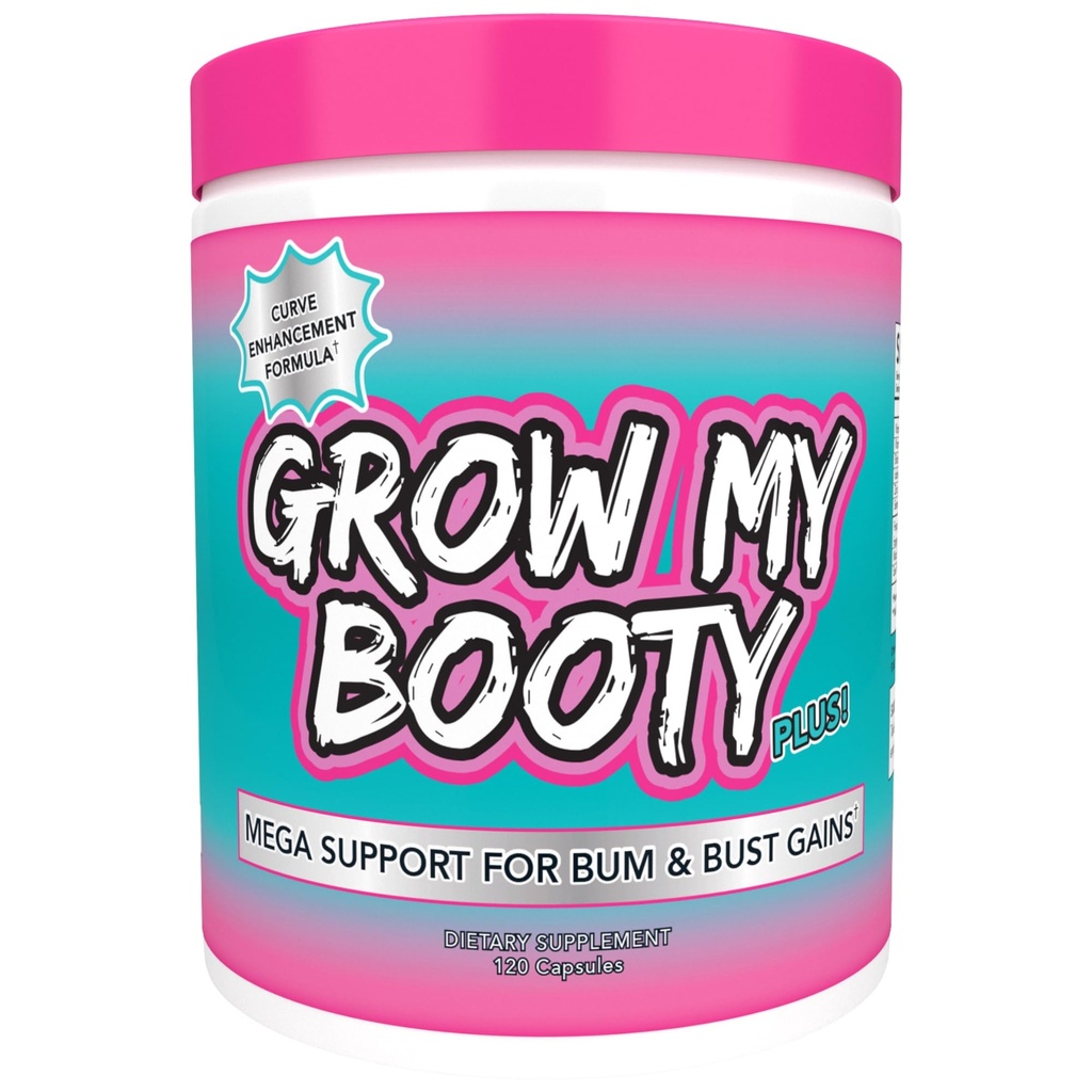 SPAZMATIC Grow My Booty Plus Butt Enhancement Booty Pills - Mega Booty og Bust Rask vekst Formula Glute Booster