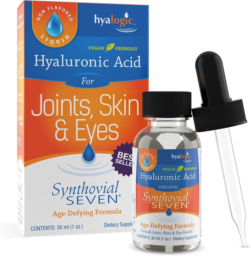 Hyaological Synthovial syv hyaluronsyre væske - HA felles støtte - Vegan - 1 oz