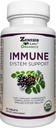 Zenesis Labs Organic Immune Support Supplement Vitamin C, Moringa, Elderbær, Astragalus, Oregano, Ginger, Hvitebær (90 tabletter, 30 dagers forsyning)