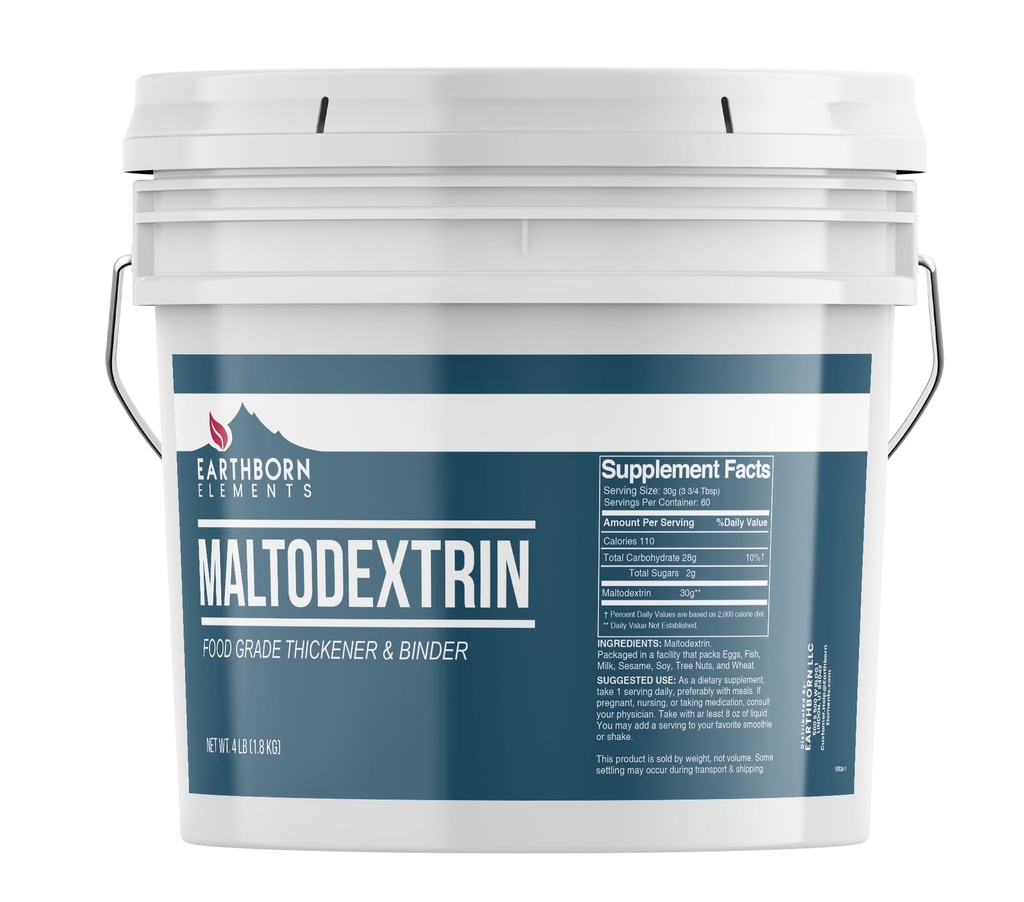 Jordfødte elementer Maltodextrin (1 Gallon) Vannløselig, kompleks karbohydrat for trening rister, ingen kunstig farge eller flavor