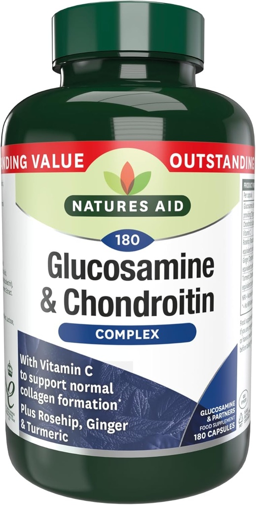 Glukosamin 500 mg & Chondroitin 100mg Complex 180 Vcaps