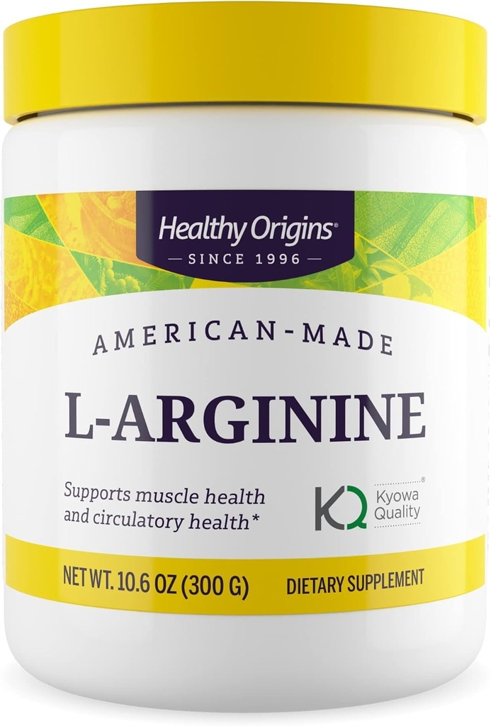 Sunn Origins - L-Arginine (American-Made, Non-GMO, Glutenfri, Muskelstøtte), 10,6 Ounce