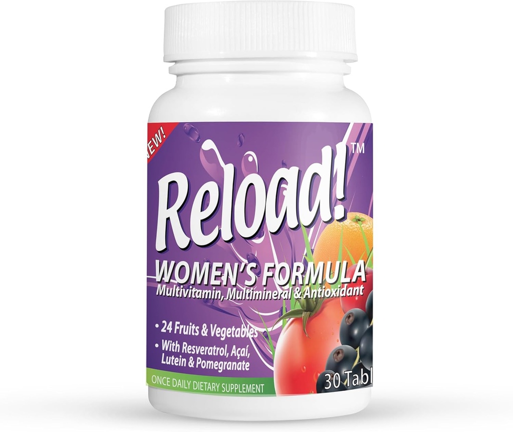 Last! for kvinner, alle naturlige, multivitamin, multimineral og antioksidant med 24 frukter og grønnsaker så vel som Biotin for hår, hud og negler. 1 måneds forsyning.
