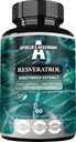 APOLLO 'S HEGEMONY Resveratrol høy dose 400 mg - 60 Vegan kapsler - 2 måneders forsyning - 98% Trans-Resveratrol fra japanske Knotweed ekstrakt - naturlig antioksidant