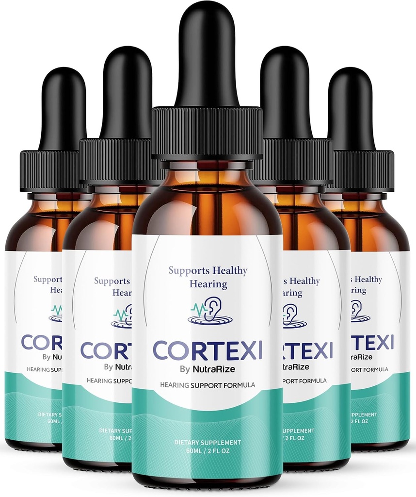 (5 Pack) Cortexi Drops, Cortexi Hørselsstøtte Drops - Avansert Formel for ørehelse, Cortexin Drops, Cortexi 24, Supplement Drops Maksimal styrke, Cortexi anmeldelser (150 Serveringer)