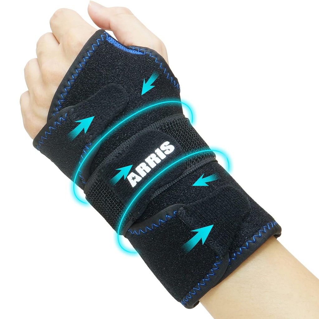 Wrist Ice Pack Wrap for Carpal Tunnel Relief - Håndstøtte Brace med 2 Reusable Gel Packs Hot Cold Compress for Rheumatoid Arthritis, Tendonitt, Sportsskader, Svelging, Bruises & Sprains