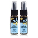 Comvita Bee Propolis Throat Spray - Natural Immune Support, Soothing Mint Flavor med New Zealand UMF 10+ Manuka Honning, Antioksidant, Diett Supplement - 0,7 fl oz, Pakke med 2