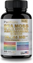 Hav Moss Svart Seed Oil Ashwagandha Ginger Vitamin C & D3 med svart pepper for menn og kvinner