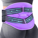 REVIX Reusable store rygg ispakker med komprimeringsstropper, justerbar nedre rygg isbrekk for lumbar, Sciatisk nerve, myk Plush-sliting, kald kompress-terapi