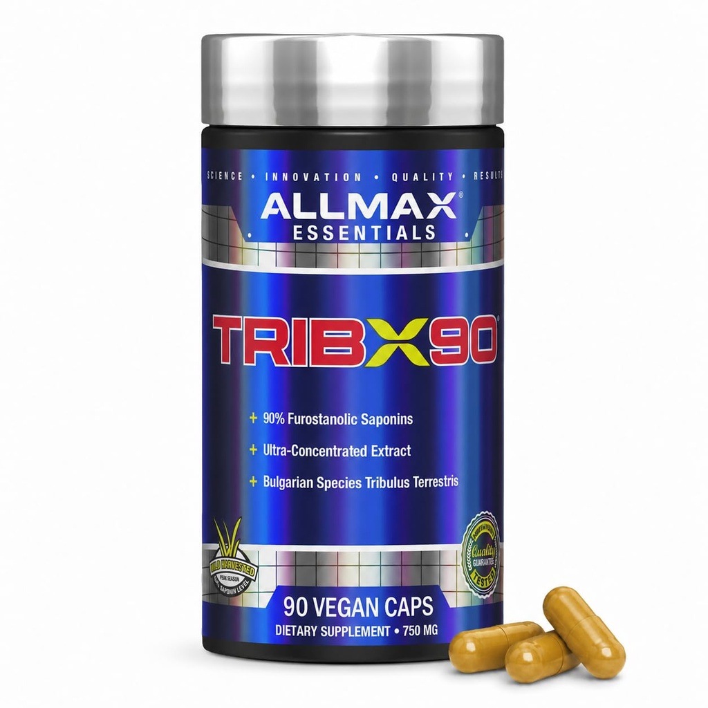 ALLMAX Nutrition Trib X 90, bulgarsk tribulus Ultra-konsentrert ekstrakt, 90 kapsler