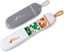 Reise piller Organizer,Mini piller tilfelle 3 sammenligninger bærbar pille saken, vanntett medisinering tilfelle Pouch for menn fylle vitaminer narkotika fiskeolje kosttilskudd (hvit / grey)