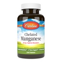 Carlson - Chelated Manganese, 20 mg - Superior absorpsjon, sunn metabolisme, beinstøtte og hjernehelse, 250 tabletter