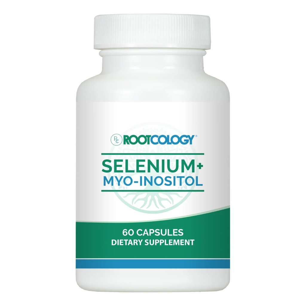Rootcology av Dr. Izabella Wentz | Selenium + Myo-Inositol | omfattende blanding for å fremme hormonbalanse og immunsystem helse | 60 kapsler