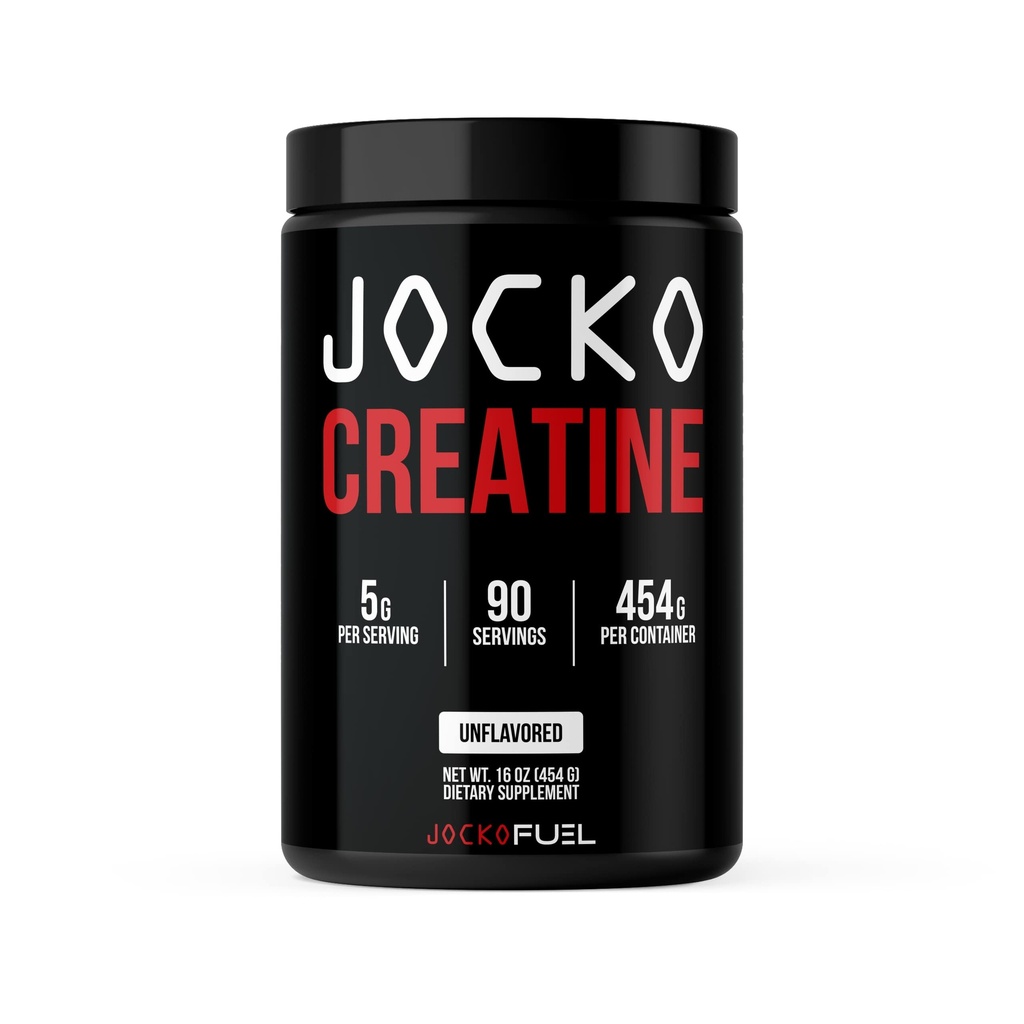 Jocko brensel kreatin Monohydrat, ren mikronisert pulver for menn og kvinner, støtter muskelvekst, styrke, gjenoppretting og kognisjon, uovertruffen, 450 gram, 90 serveringer
