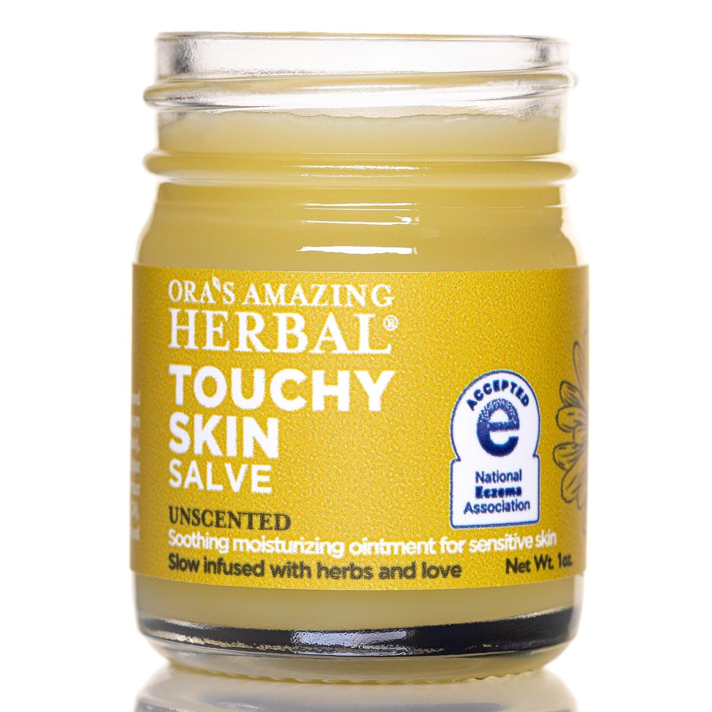 Ora's Amazing Herbal, Berørt hudsalve, Eczema krem behandling, Anti-Tykk krem for barn og voksne, Calendula Ointment for naturlig sensitive, Fragrance Gratis, Tørr hud Balm 1 oz reise størrelse