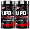 Nutrex forskning Lipo-6 Svart Ultra konsentrat termogen fettforbrenner supplement, øke vekttap, energi og intens fokus 120 diettpiller