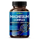 Magnesium Complex 8.600mg - x8 Strøm med Ashwagandha + Ginkgo Biloba - Relax & Restore, Restful Sleep - USA laget og testet (150 greve av 1))