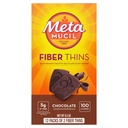 Metamucil Fiber Thins, Psyllium Husk Fiber Supplement, Digestiv Helse Støtte og tilfreds Hunger, Sjokolade Flavored, 12 Serveringer