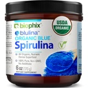 Biophix Blå Spirulina Powder Organic Blulina 6 oz - Algae Organic Spirulina Powder 170 Serveringer - Superfood Supplement - Naturlig Blå Pigment - Esperulina en Polvo Organica Pura Azul