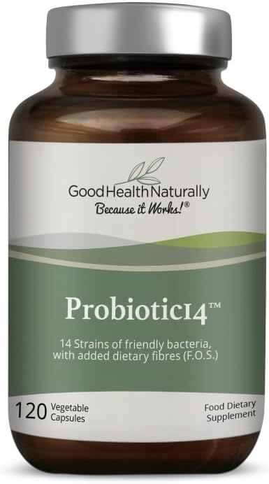 Probiotika 14 - Digestive kosttilskudd, Gut Cleanse ® 120 kapsler - god helse naturlig