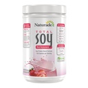 Naturade Total Soja Protein pulver - 13g Protein & 150 Kalorier per serveringer - Ikke-GMO Soja - 0g Trans Fett - Laktose & Glutenfri - Strawberry Creme (13 Serveringer)