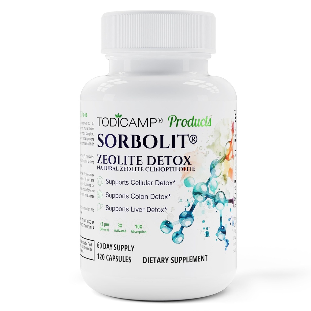 Zeolit Detox Kapsler - 120 Zeolit Kapsler - 1-2 μm Clinoptilolit Zeolit Detox - 2 måneders Supply Zeolit Clinoptilolit Kapsler - Zeolit Sorbolit Detox - Zeolit Piller