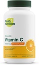 Frisk ernæring Vitamin C Chewables - Kraftig 1500mg per dag immunstøtte - Alt Naturlig Tasty VIT C Supplement - Vegansk Vennlig, Ikke-GMO, Gluten & Soya Gratis - 90 Chewable Tabletter