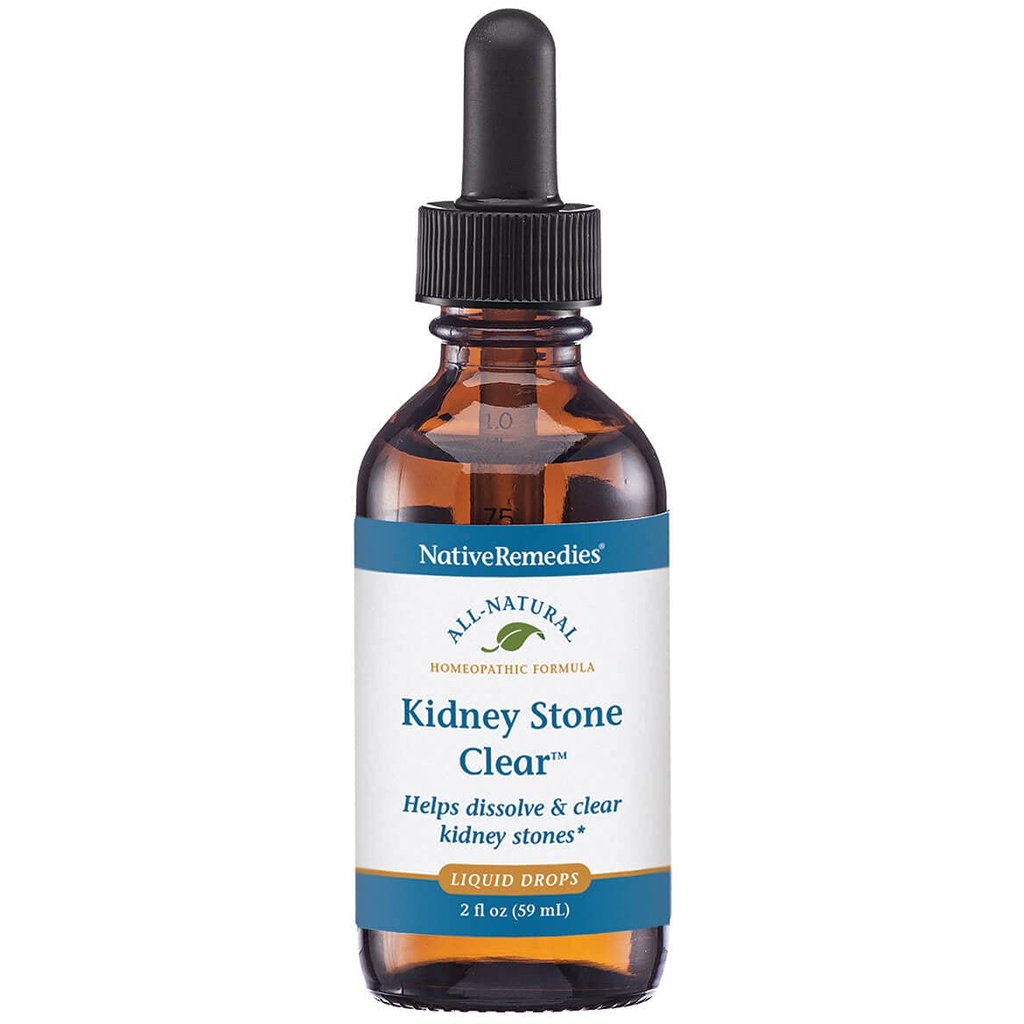 Native Remedies Nyrestein Clear - Naturlig homøopatisk formel midlertidig bidrar til å løse og fjerne nyrestein - lindrer smerte, mykhet og dyspepsi - 59 ml