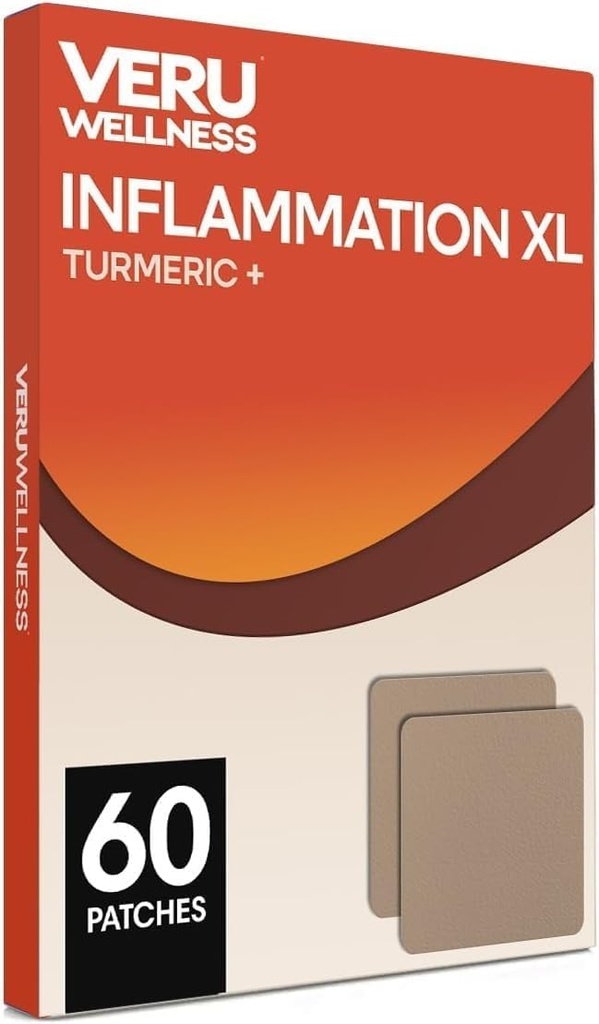 Veru wellness inflammasjon XL gurkemeie lapper - ikke-uvurderlig daglig komplett formel vanntett, daglig komplett formel ( 60 dagers telling )