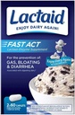 Lactaid Fast Act Laktose Intolerance Caplets, 120 Antall Forebygging av gass Bloating diarré Største bulk størrelse
