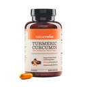 NatureWise Turmeric Curcumin 500mg med Black Pepper Softgels - Extra styrke, forbedret absorpsjon - 95% Curcuminoids & BioPerine for immunstøtte - Glutenfri, ikke-GMO - 90 greve[3-måneders forsyning]