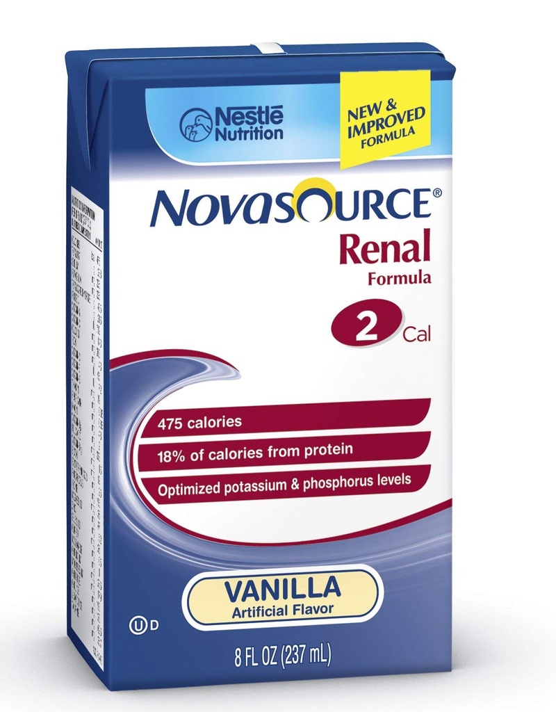 Novasource Nutritional Supplement ( NOVASOURCE RENAL, 8OZ BRIKKS ) 27 Hvert / tilfelle