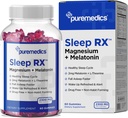 Sove Gummy, Rolig + søvnstøtte, 2 mg Melatonin, L-Theanine, Kamille, Lemon Balm, Passion Blomster, Gentle Sleep Aid, Strawberry 60 Count