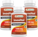 Beste Naturals Inositol 1000 mg 120 tabletter (120 greve (pakke med 1)) (120 greve (pakke med 3))