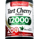 FITO-IC'S Lab | Tart Cherry Capsules |200 Capsules |12000 mg Tart Cherry Extract | Cherry Extract | Konsentrat |Ultra høy absorpsjon.