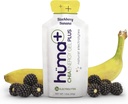 Huma Plus (Dobbelt elektrolytter) - Chia Energy Gel, BlackBerry Banana, 12 Gels - Stuevennlig, Real Food Energy Gels