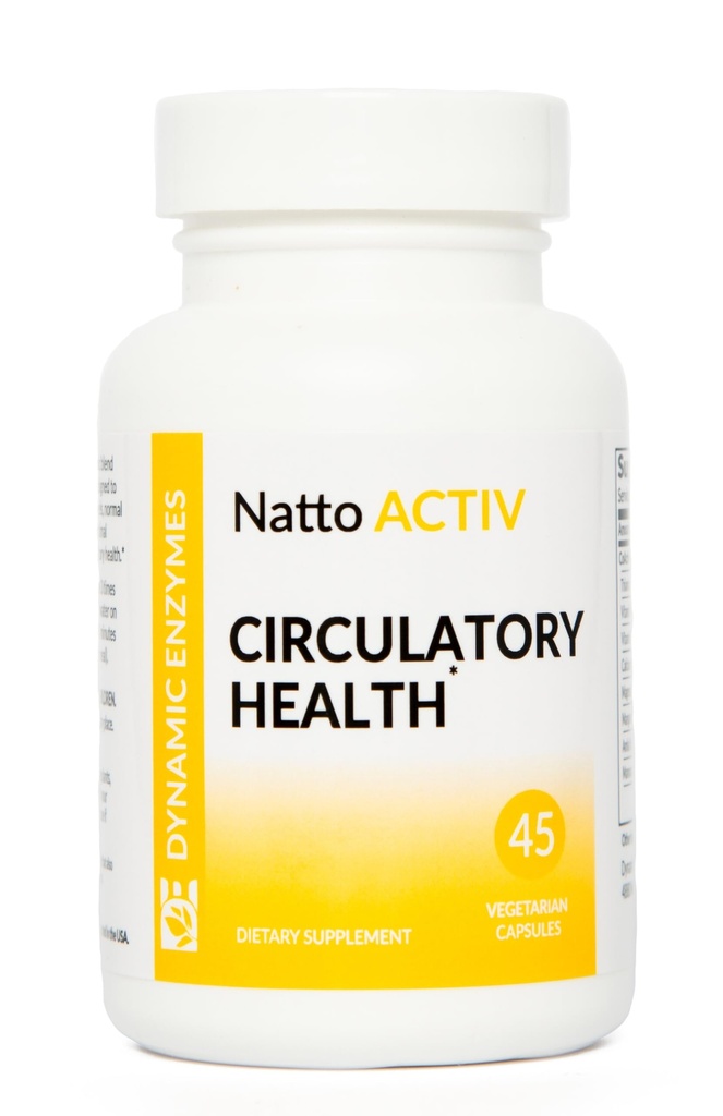 Natto ACTIV – Støtter kardiovaskulær helse – Nattokinase Plus Serrapeptase & Bromelain - Systemic Enzymes | 45 Count