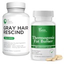 DR VITAMIN Solutions Grå Hår Rescind og termogen fettforbrenner Bundle - 60 Caps Hver