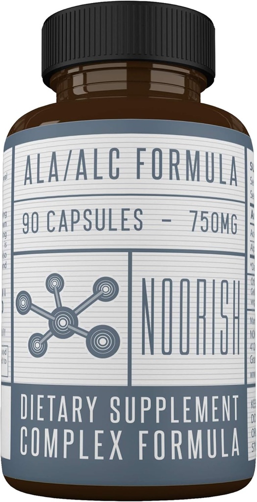 Acetyl L-karnitin med Alpha Lipoic Acid - ALC Alcar - Alpha Lipoic Acetyl L-karnitin - 525 mg ALCAR - 225 mg ALA - 90 kapsler