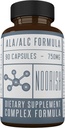 Acetyl L-karnitin med Alpha Lipoic Acid - ALC Alcar - Alpha Lipoic Acetyl L-karnitin - 525 mg ALCAR - 225 mg ALA - 90 kapsler