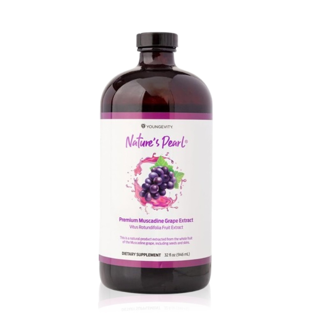 Youngevity Naturens Pearl Premium Muscadine Grape Ekstrakt Herbal Supplement Glutenfri