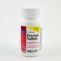 Spesialpakke med 5 x kvalitet valg Ferrous SULFATE 325MG 100EA
