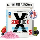Sendure-X Beetroot + Citrulline pulver - koffeinfri pre-workout - Boosts Blood Flow, Energi, VO2 Max, Endurance, Recovery - NSF Sport Certified, Peak Performance, Natural - 30 Services Wild Berry