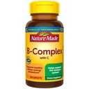 Naturen laget B kompleks med vitamin C, kosttilskudd for immunsystem støtte, 100 kapler, 100 dagers forsyning