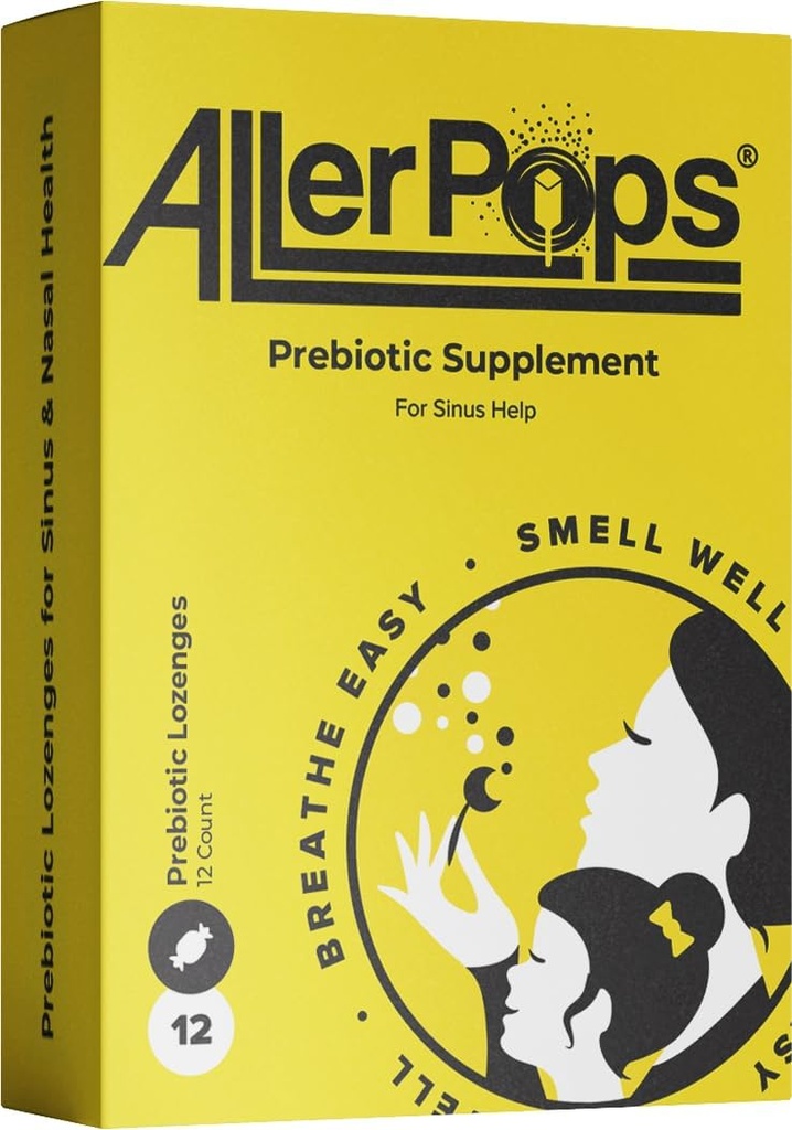 Prebiotiske Supplement- lang varig Nasal / Sinus helse, immunbalansering - komplett ernæring for luftvei probiotika, 12 Gummy Lozenges