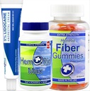 HemRid komplett hemorroide støttesystem - Max Formula, Lidocaine Cream & Fiber Gummies for umiddelbar relief & langsiktig komfort