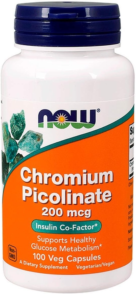 Krom Picolinat 200mcg, 100 kapsler (pakke med 2)