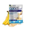 Rask Slim høy protein vekttap rister for kvinner og menn, komplett måltid erstatning pulver, lav carb diett rister, intermittent fasting, keto, glutenfri (1 servering, banan informasjonskapsler)