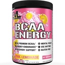 EVL BCAA Aminosyrer pulver - BCAA Energi pre trening pulver for muskel gjenoppretting lean vekst og utholdenhet - Hydroring post trening gjenopprette drikke med naturlig kaffe - rosa lemonade