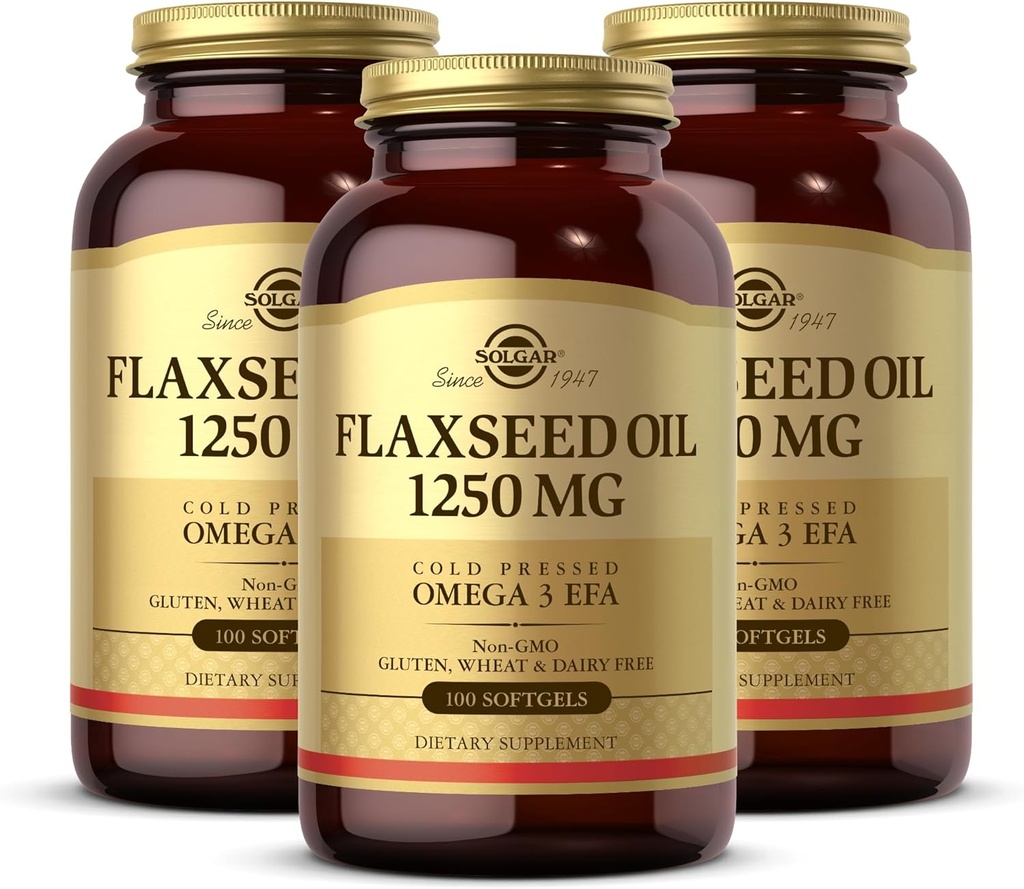 Flaksfrøolje 1250mg 100 SG 3-Pack